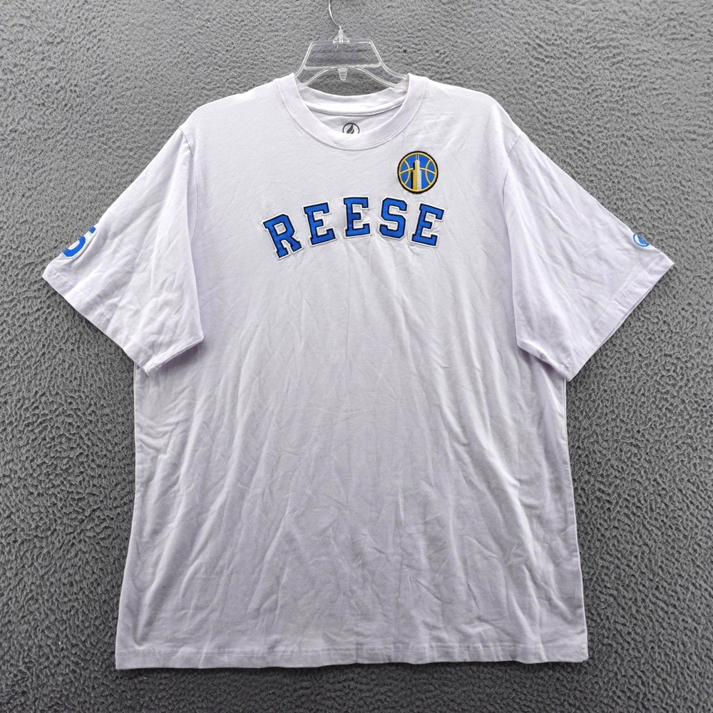 FISLL WNBA Chicago Sky Angel Reese 5 Graphic T-Shirt White XXL NEW‎